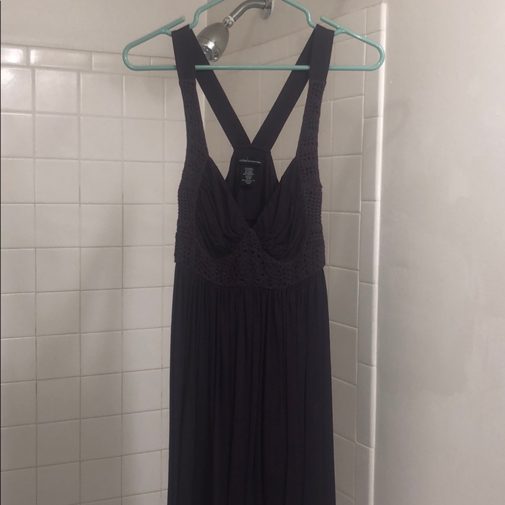 Plum color summer dress